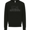 Fit ish Funny Gym Training Top Overweight Kids Sweatshirt Jumper Black