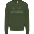 Fit ish Funny Gym Training Top Overweight Kids Sweatshirt Jumper Forest Green
