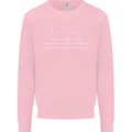 Fit ish Funny Gym Training Top Overweight Kids Sweatshirt Jumper Light Pink