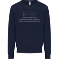 Fit ish Funny Gym Training Top Overweight Kids Sweatshirt Jumper Navy Blue