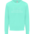 Fit ish Funny Gym Training Top Overweight Kids Sweatshirt Jumper Peppermint