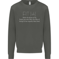 Fit ish Funny Gym Training Top Overweight Kids Sweatshirt Jumper Storm Grey