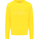 Fit ish Funny Gym Training Top Overweight Kids Sweatshirt Jumper Yellow
