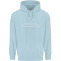 Fit ish Funny Gym Training Top Overweight Mens 80% Cotton Hoodie Light Blue
