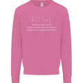 Fit ish Funny Gym Training Top Overweight Mens Sweatshirt Jumper Azalea