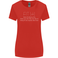 Fit ish Funny Gym Training Top Overweight Womens Wider Cut T-Shirt Red