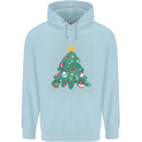 Fitness Merry Fitmas Christmas Tree Gym Childrens Kids Hoodie Light Blue