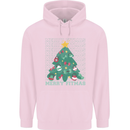Fitness Merry Fitmas Christmas Tree Gym Childrens Kids Hoodie Light Pink