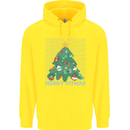 Fitness Merry Fitmas Christmas Tree Gym Childrens Kids Hoodie Yellow