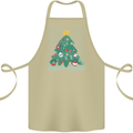 Fitness Merry Fitmas Christmas Tree Gym Cotton Apron 100% Organic Khaki