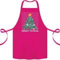 Fitness Merry Fitmas Christmas Tree Gym Cotton Apron 100% Organic Pink