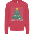 Fitness Merry Fitmas Christmas Tree Gym Kids Sweatshirt Jumper Heliconia