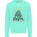 Fitness Merry Fitmas Christmas Tree Gym Kids Sweatshirt Jumper Peppermint