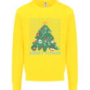 Fitness Merry Fitmas Christmas Tree Gym Kids Sweatshirt Jumper Yellow