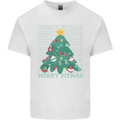 Fitness Merry Fitmas Christmas Tree Gym Kids T-Shirt Childrens White