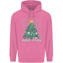 Fitness Merry Fitmas Christmas Tree Gym Mens 80% Cotton Hoodie Azelea