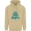 Fitness Merry Fitmas Christmas Tree Gym Mens 80% Cotton Hoodie Sand