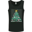 Fitness Merry Fitmas Christmas Tree Gym Mens Vest Tank Top Black
