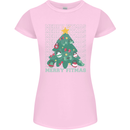 Fitness Merry Fitmas Christmas Tree Gym Womens Petite Cut T-Shirt Light Pink