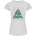 Fitness Merry Fitmas Christmas Tree Gym Womens Petite Cut T-Shirt White