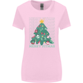 Fitness Merry Fitmas Christmas Tree Gym Womens Wider Cut T-Shirt Light Pink