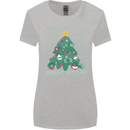 Fitness Merry Fitmas Christmas Tree Gym Womens Wider Cut T-Shirt Sports Grey