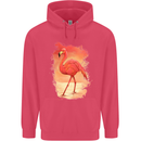 Flamingo Painting Childrens Kids Hoodie Heliconia