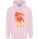 Flamingo Painting Childrens Kids Hoodie Light Pink