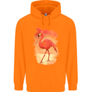 Flamingo Painting Childrens Kids Hoodie Orange