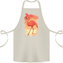 Flamingo Painting Cotton Apron 100% Organic Natural