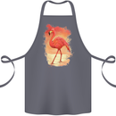 Flamingo Painting Cotton Apron 100% Organic Steel