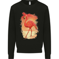 Flamingo Painting Kids Sweatshirt Jumper Black