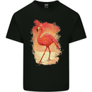 Flamingo Painting Kids T-Shirt Childrens Black