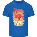 Flamingo Painting Kids T-Shirt Childrens Royal Blue