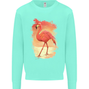 Flamingo Painting Mens Sweatshirt Jumper Peppermint