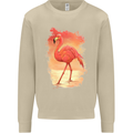 Flamingo Painting Mens Sweatshirt Jumper Sand
