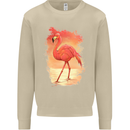 Flamingo Painting Mens Sweatshirt Jumper Sand