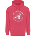 Flat Earth Society Members Around the Globe Childrens Kids Hoodie Heliconia