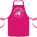 Flat Earth Society Members Around the Globe Cotton Apron 100% Organic Pink