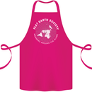 Flat Earth Society Members Around the Globe Cotton Apron 100% Organic Pink