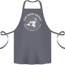 Flat Earth Society Members Around the Globe Cotton Apron 100% Organic Steel