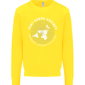 Flat Earth Society Members Around the Globe Kids Sweatshirt Jumper Yellow