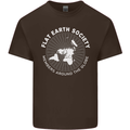 Flat Earth Society Members Around the Globe Kids T-Shirt Childrens Chocolate