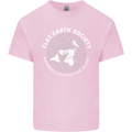 Flat Earth Society Members Around the Globe Kids T-Shirt Childrens Light Pink