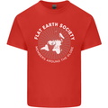 Flat Earth Society Members Around the Globe Kids T-Shirt Childrens Red