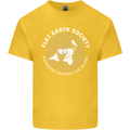 Flat Earth Society Members Around the Globe Kids T-Shirt Childrens Yellow