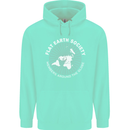 Flat Earth Society Members Around the Globe Mens 80% Cotton Hoodie Peppermint