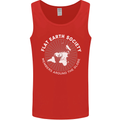 Flat Earth Society Members Around the Globe Mens Vest Tank Top Red