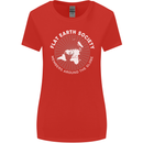 Flat Earth Society Members Around the Globe Womens Wider Cut T-Shirt Red