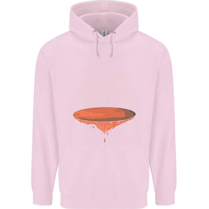 Flat Planet Mars Childrens Kids Hoodie Light Pink